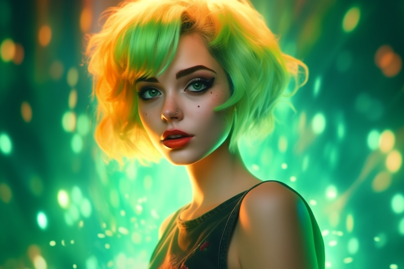 Camilo_B_Royer_pin_up_girl_with_green_hair_and_cooper_skin_in_t_f10beb6e-1db4-40f4-83bc-ce0bdb3c1b71